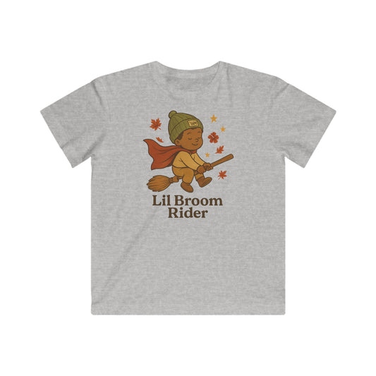 Kids Halloween T-Shirt, Lil Broom Rider Tee, Cute Fall Shirt, Kids Costume Tee, Wizard Outfit, Fun Halloween Apparel