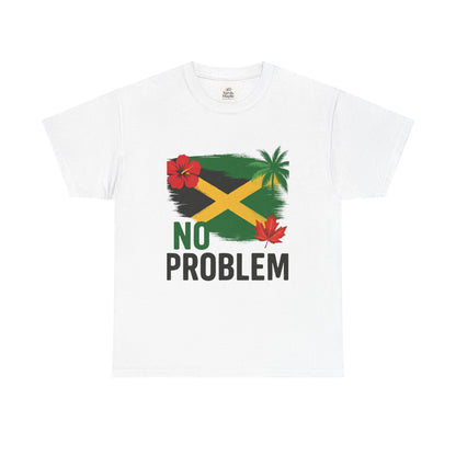 Jamaican Vibes Tee, Unisex Heavy Cotton T-Shirt with Tropical Design, Perfect for Summer and Festivals, Casual Wear, Gift Idea