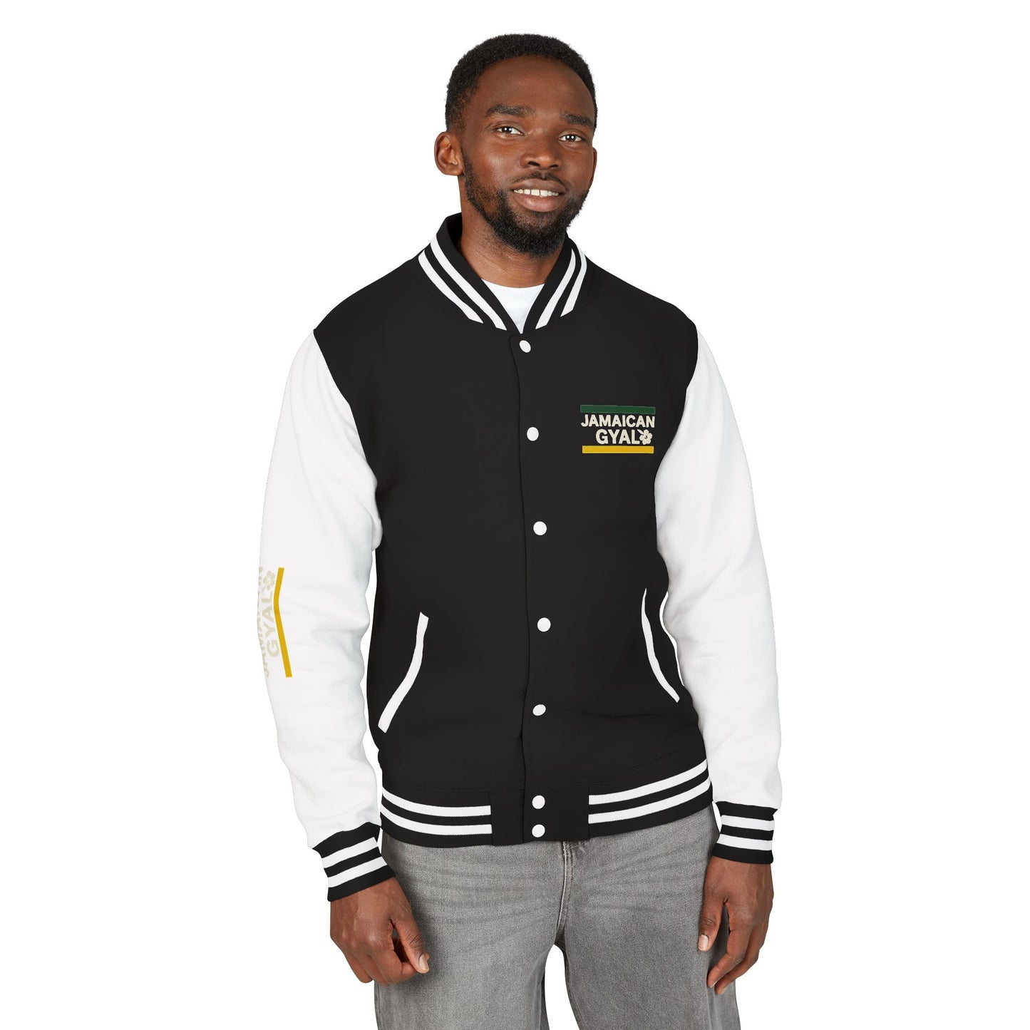 Unisex Heavyweight Letterman Jacket with Oak Leaf Design, Stylish Sports Jacket, Gift for College Students, Casual Attire, Fall [...]