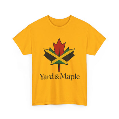 Yard & Maple Unisex Heavy Cotton Tee | Jamaican Pride, Canada Love, Streetwear, Gift for Him/Her, Summer Vibes