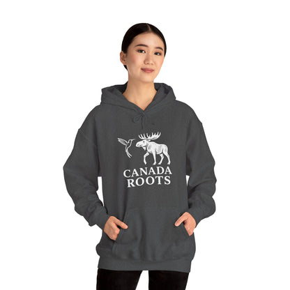 Canada Roots Moose Hoodie — Canadian Nature & Pride Pullover