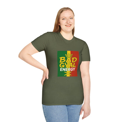 Rasta Vibes T-Shirt | Bad Gyal Energy | Unisex Graphic Tee, Casual Wear, Festival Apparel, Gift for Him/Her, Summer Style