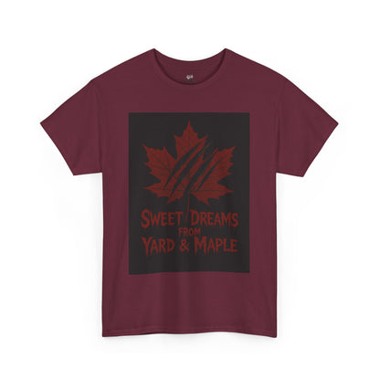 Cozy Graphic Tee with Maple Leaf Design, Casual Streetwear, Gift for Nature Lovers, Sweet Dreams Shirt, Unisex Cotton Top