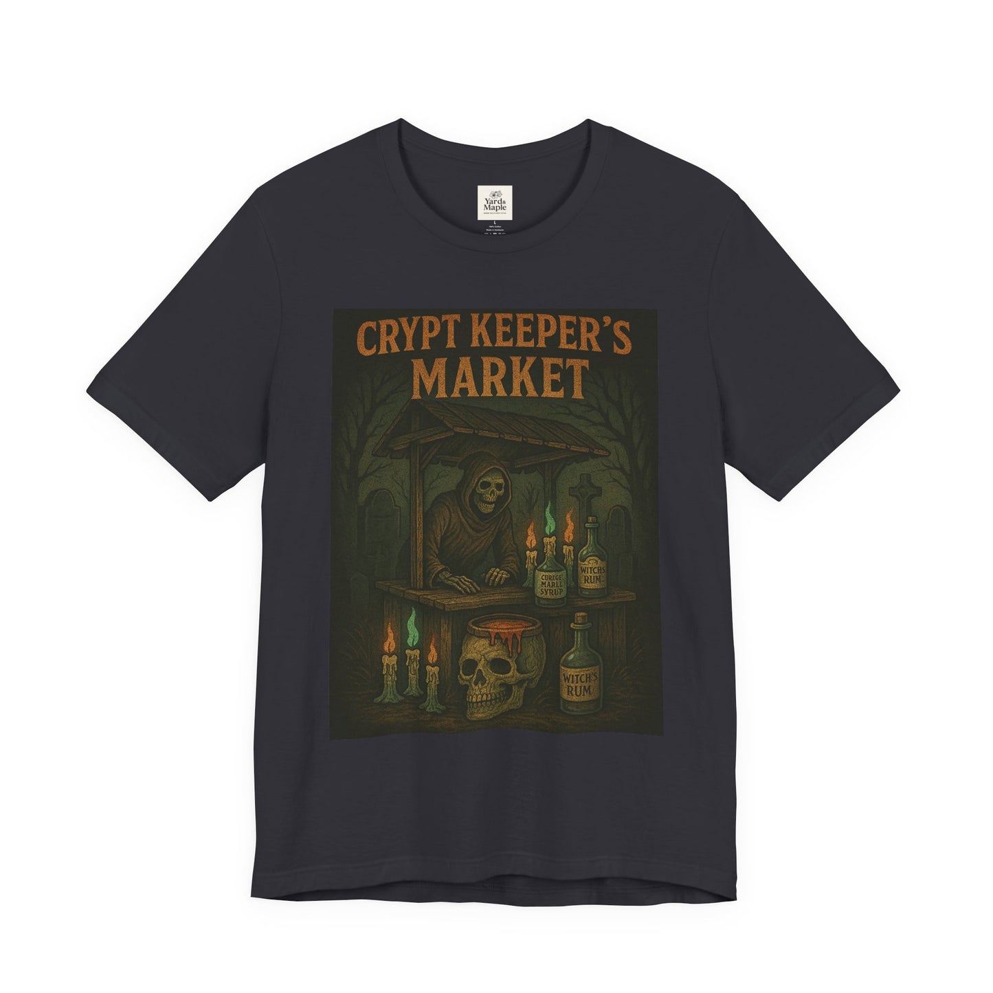 Crypt Keeper's Market Tee, Unisex Halloween Shirt, Spooky Graphic T-Shirt, Perfect for Horror Fans, Alternative Summer Clothing, [...]