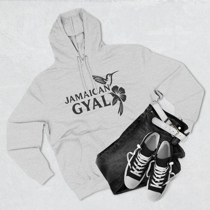 Jamaican Gyal Hoodie - Hummingbird & Hibiscus Graphic Pullover