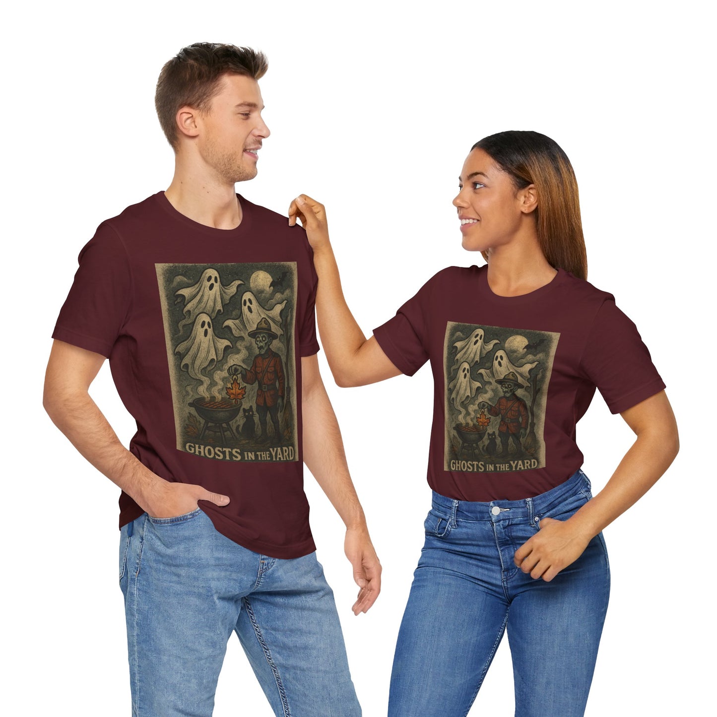 Ghosts in the Yard Tee, Unisex Short Sleeve Tee, Spooky Halloween Shirt, Ghost Graphic T-Shirt, Fun Casual Wear, Unique Gift Idea, [...]