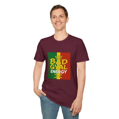 Rasta Vibes T-Shirt | Bad Gyal Energy | Unisex Graphic Tee, Casual Wear, Festival Apparel, Gift for Him/Her, Summer Style