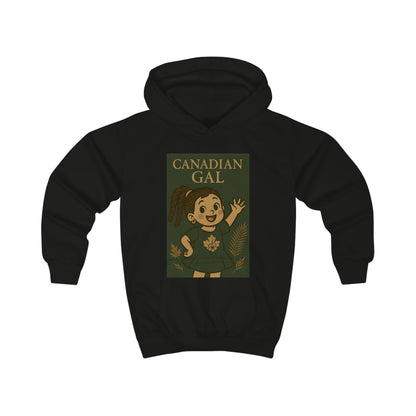 Canadian Gal Kids Hoodie, Cute Childrens Sweatshirt, Cozy Apparel for Girls, Perfect Gift for Birthdays, Family Events, Holidays