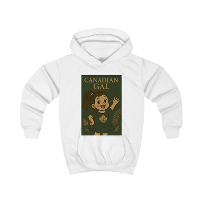 Canadian Gal Kids Hoodie, Cute Childrens Sweatshirt, Cozy Apparel for Girls, Perfect Gift for Birthdays, Family Events, Holidays