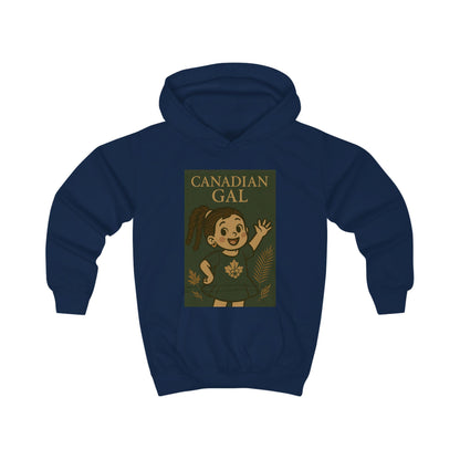 Canadian Gal Kids Hoodie, Cute Childrens Sweatshirt, Cozy Apparel for Girls, Perfect Gift for Birthdays, Family Events, Holidays