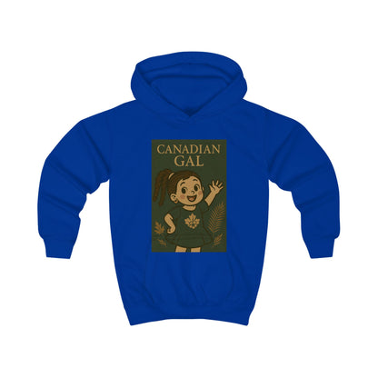 Canadian Gal Kids Hoodie, Cute Childrens Sweatshirt, Cozy Apparel for Girls, Perfect Gift for Birthdays, Family Events, Holidays