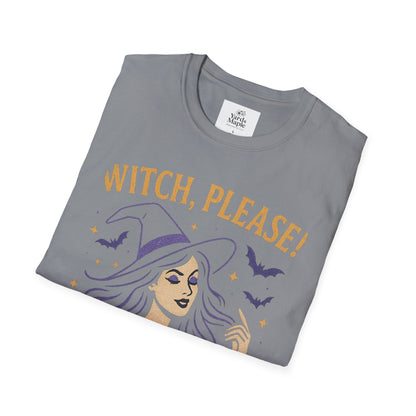 Witch Please Glam T-Shirt, Halloween Costume, Celestial T-Shirt, Gift for Her, Witchy Vibes, Boho Tee, Spooky Season Wear