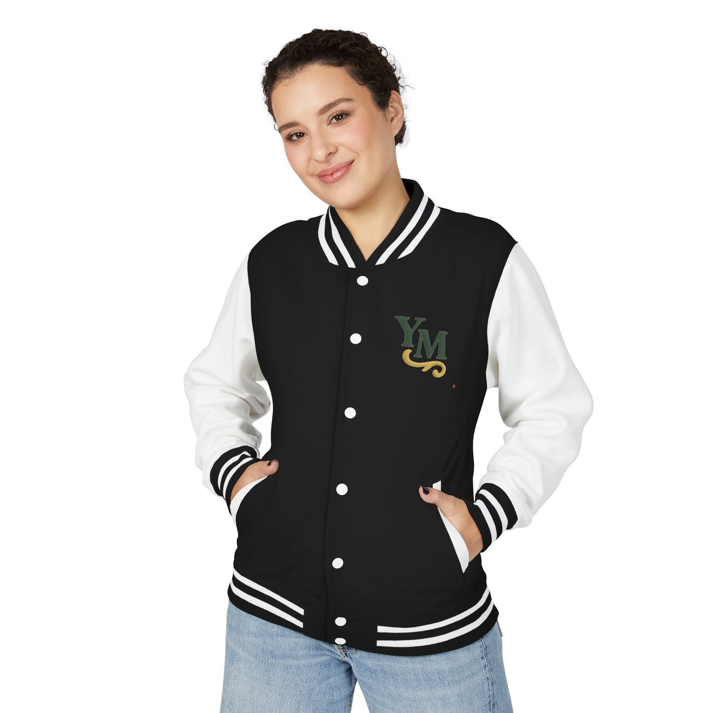 Unisex Heavyweight Letterman Jacket with Oak Leaf Design, Stylish Sports Jacket, Gift for College Students, Casual Attire, Fall [...]