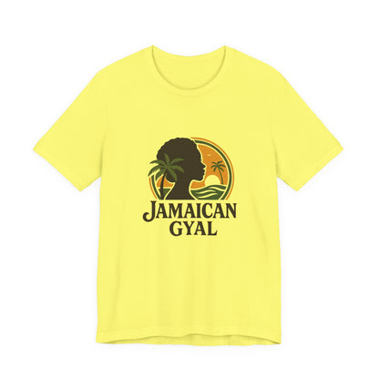 Jamaican Gyal Tee, Caribbean Vibe T-Shirt, Unisex Summer Shirt, Gift for Her, Tropical Style Apparel