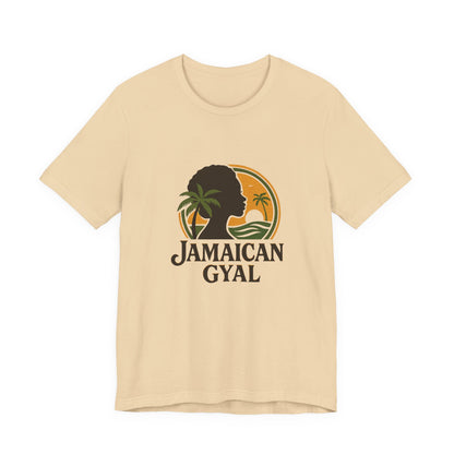 Jamaican Gyal Tee, Caribbean Vibe T-Shirt, Unisex Summer Shirt, Gift for Her, Tropical Style Apparel