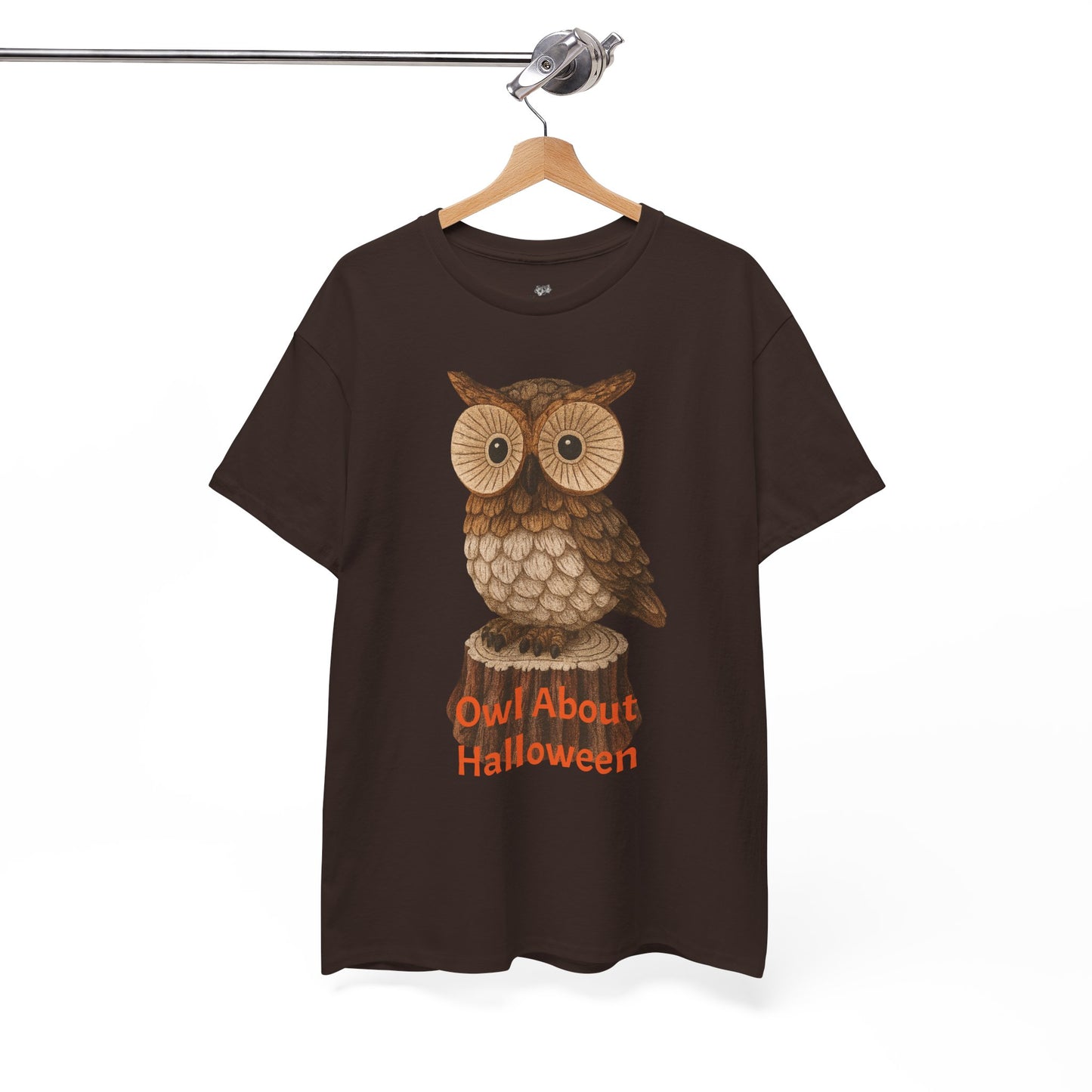 Halloween Owl Tee, Perfect for Fall Celebrations, Unisex Cotton Shirt, Cute Gift for Owl Lovers, Halloween Party Apparel, Fun Autumn Wear