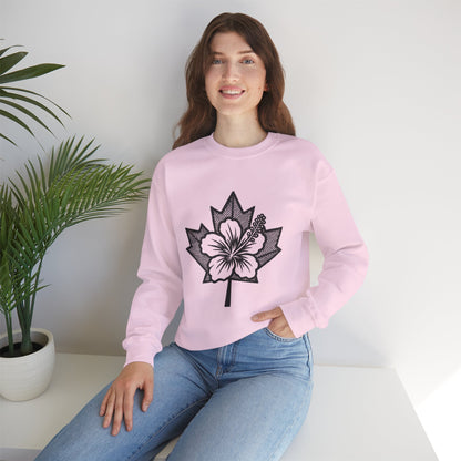 Hibiscus Maple Crewneck Sweatshirt
