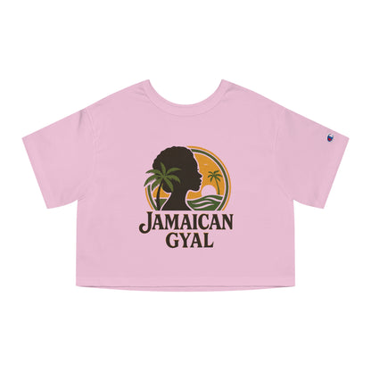 Cropped T-Shirt - Jamaican Gyal Graphic Tee, Summer Fashion, Gift Idea