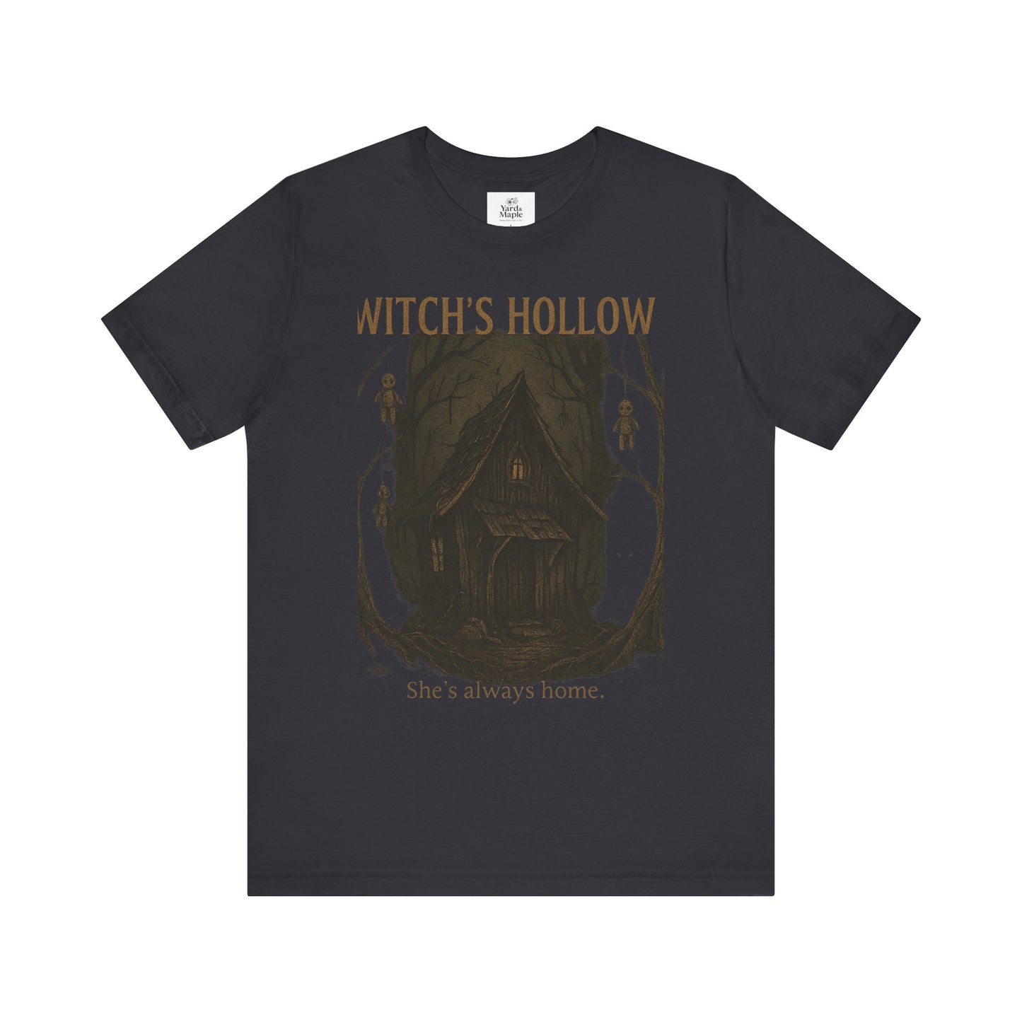 Witch's Hollow Tee, Fall Fashion, Halloween Apparel, Spooky Shirt, Gift for Witches, Unisex Graphic Tee, Cozy Autumn Wear