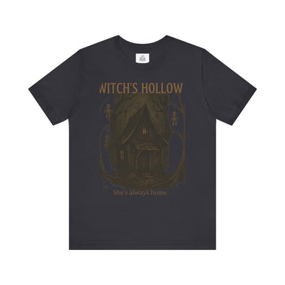 Witch's Hollow Tee, Fall Fashion, Halloween Apparel, Spooky Shirt, Gift for Witches, Unisex Graphic Tee, Cozy Autumn Wear