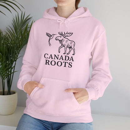 Canada Roots Hoodie — Moose & Hummingbird Graphic Pullover