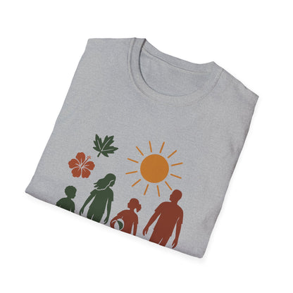 Family Beach Day Unisex T-Shirt, Summer Tee, Vacation Shirt, Outdoor Fun Top, Gift for Dad, Mom, Kids