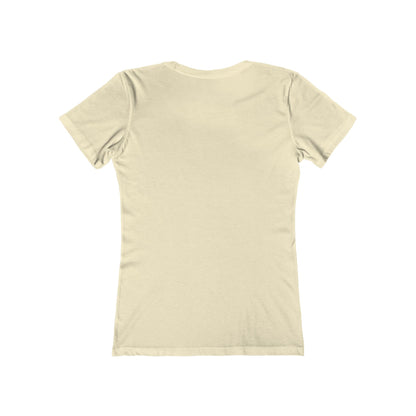 Stylish Women's Boyfriend Tee with Floral Line Art, Casual Tee, Gift for Her, Everyday Wear, Art-Inspired Apparel
