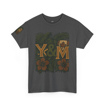 Tropical Vibes Unisex Heavy Cotton Tee, Casual Wear, Perfect for Summer, Beach Days, Gift for Him/Her