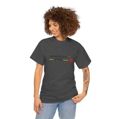 Jamaican Gyal Floral Tee - Caribbean Pride Graphic T-Shirt