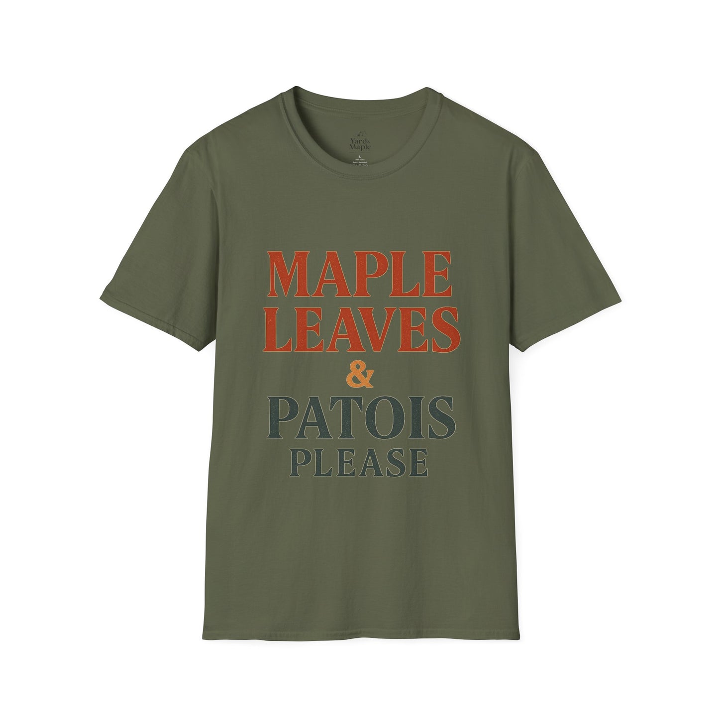Maple Leaves & Patois Please Unisex T-Shirt, Casual Tee, Gift for Nature Lovers, Summer Wear, Eco-Friendly Fashion