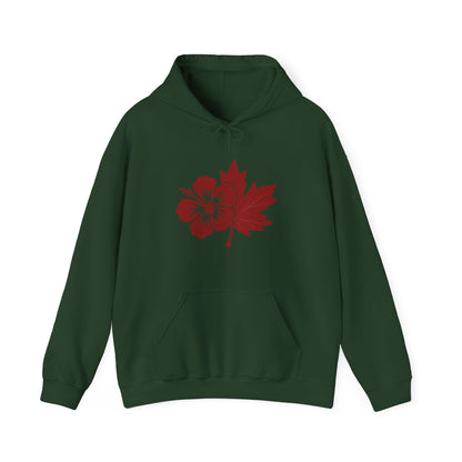 Maple & Hibiscus Hoodie — Yard & Maple Logo Cozy Pullover