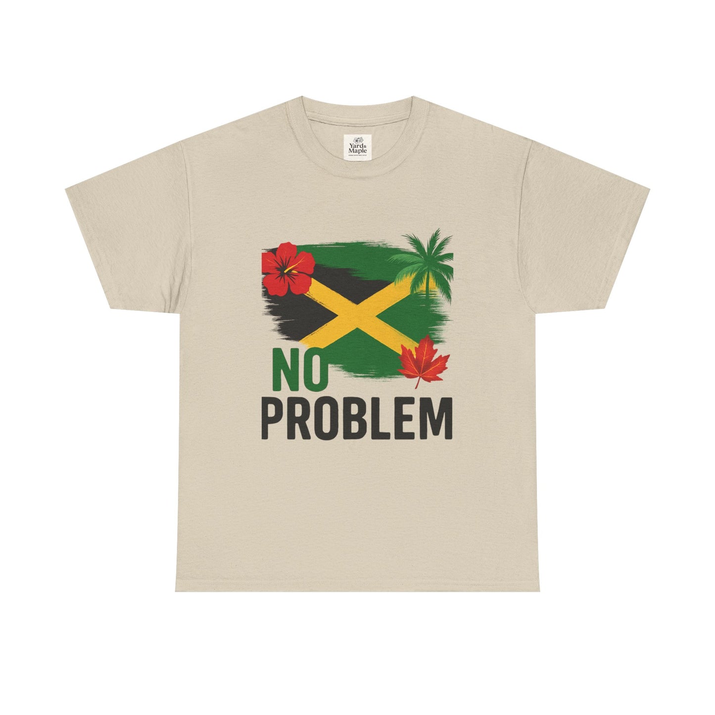 Jamaican Vibes Tee, Unisex Heavy Cotton T-Shirt with Tropical Design, Perfect for Summer and Festivals, Casual Wear, Gift Idea