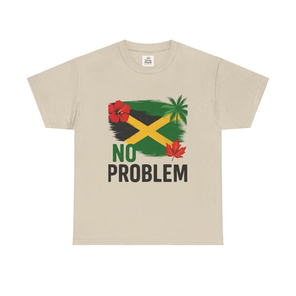 Jamaican Vibes Tee, Unisex Heavy Cotton T-Shirt with Tropical Design, Perfect for Summer and Festivals, Casual Wear, Gift Idea