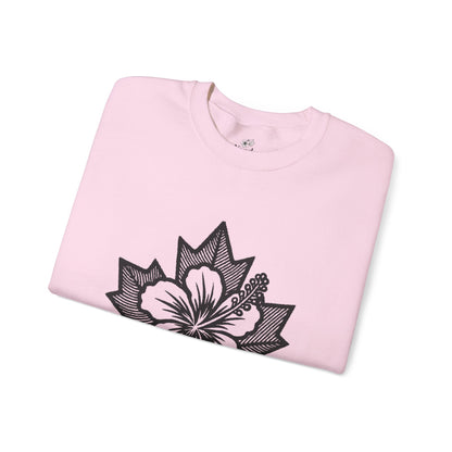 Hibiscus Maple Crewneck Sweatshirt