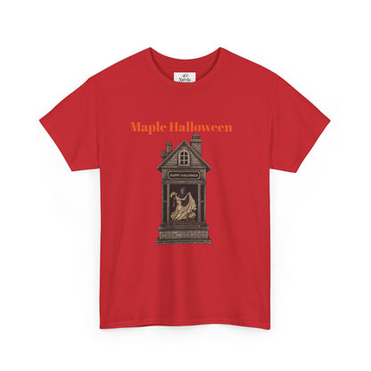 Halloween Graphic Tee, Spooky Season Shirt, Maple Halloween T-Shirt, Unisex Cotton Tee, Fall Fashion Top, Holiday Gift