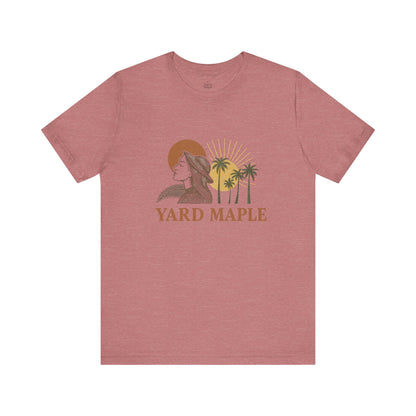 Yard Maple Graphic Tee, Casual Summer Shirt, Nature Lover Gift, Eco-Friendly Apparel, Beach Vibes Tee, Unique Unisex Apparel