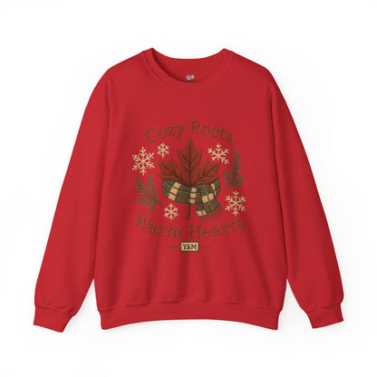 Cozy Roots Crewneck Sweatshirt: Warm Hearts Gift, Fall Fashion, Winter Apparel, Unisex Sweatshirt, Holiday Sweater