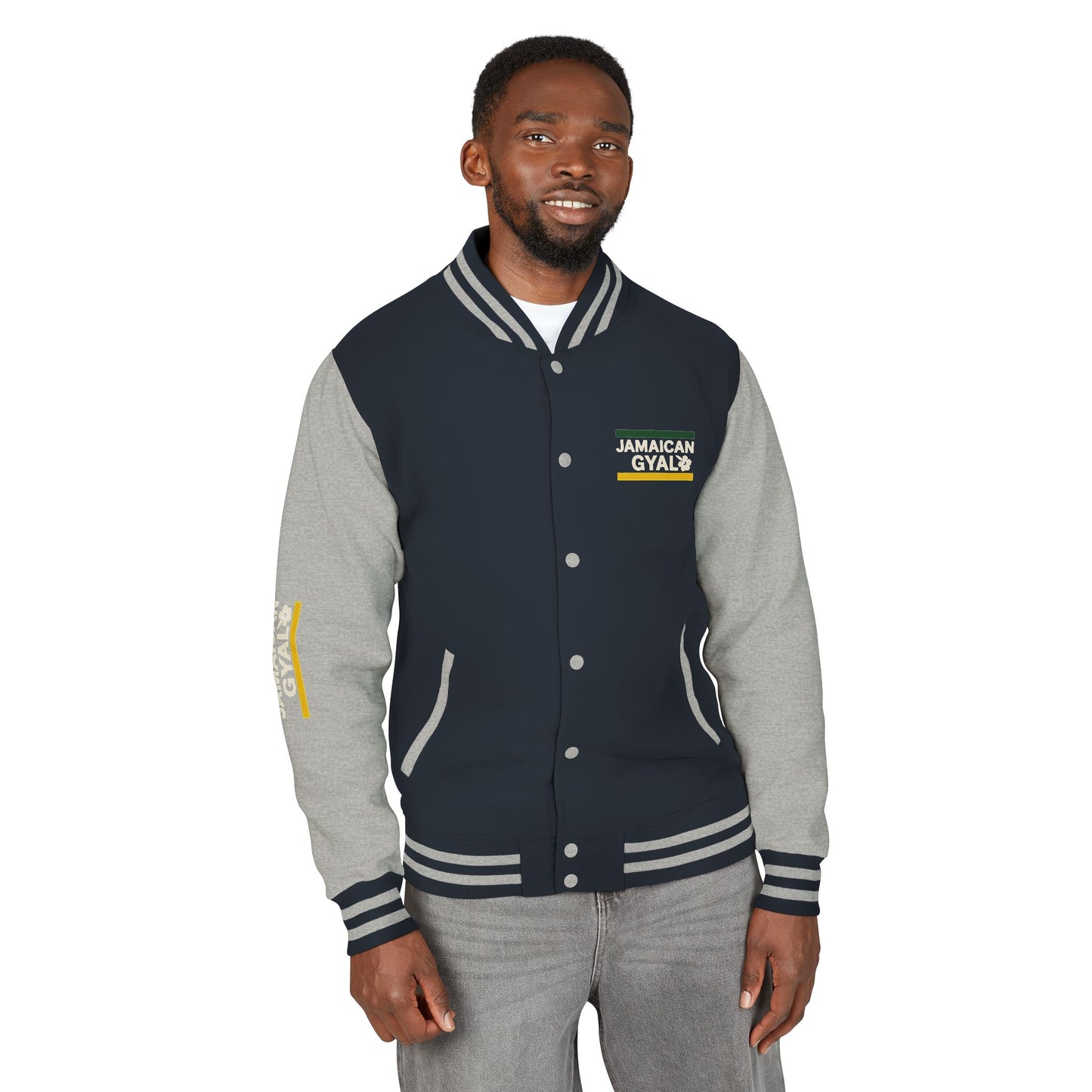 Unisex Heavyweight Letterman Jacket with Oak Leaf Design, Stylish Sports Jacket, Gift for College Students, Casual Attire, Fall [...]