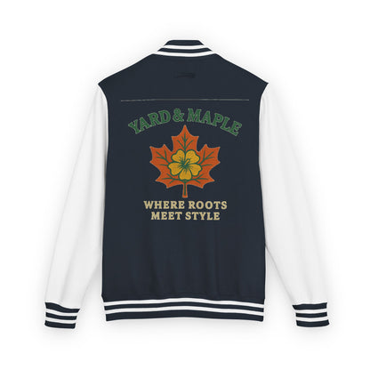 Unisex Heavyweight Letterman Jacket with Oak Leaf Design, Stylish Sports Jacket, Gift for College Students, Casual Attire, Fall [...]