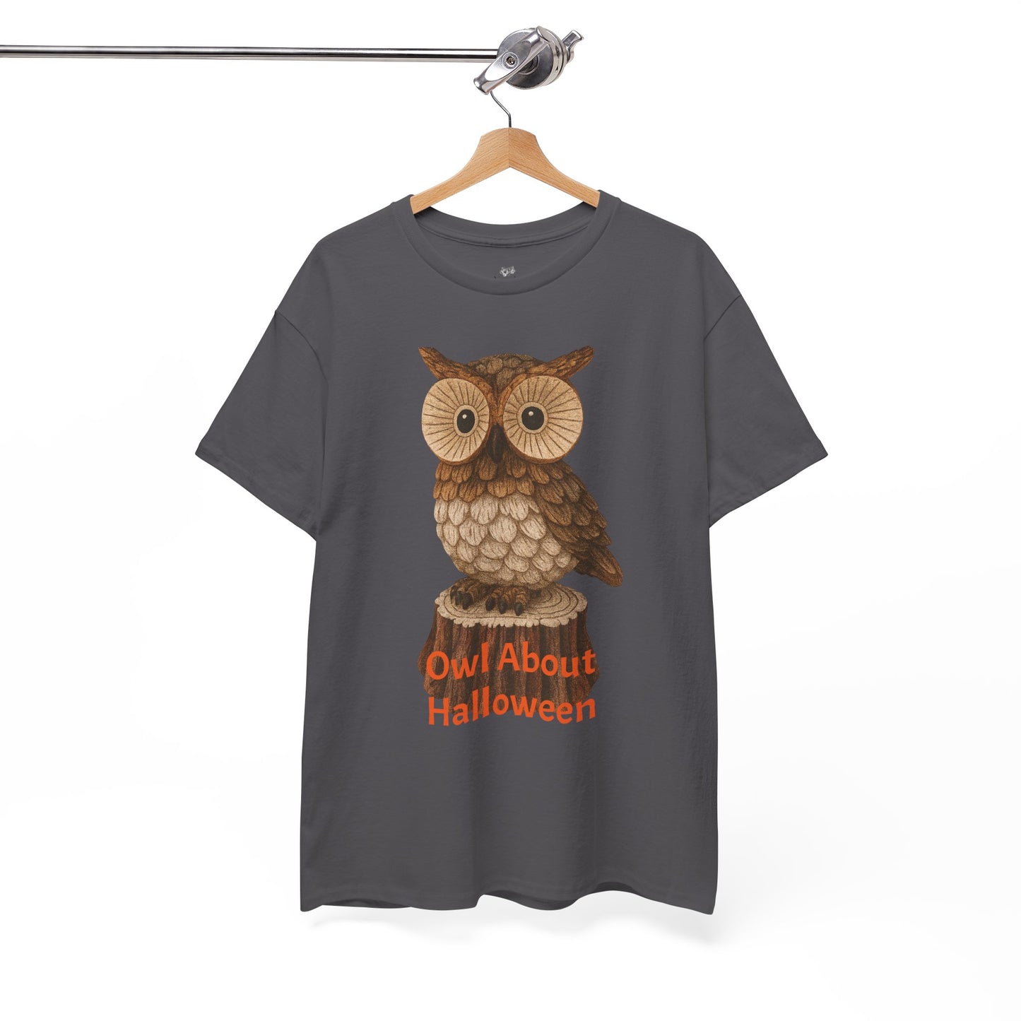 Halloween Owl Tee, Perfect for Fall Celebrations, Unisex Cotton Shirt, Cute Gift for Owl Lovers, Halloween Party Apparel, Fun Autumn Wear
