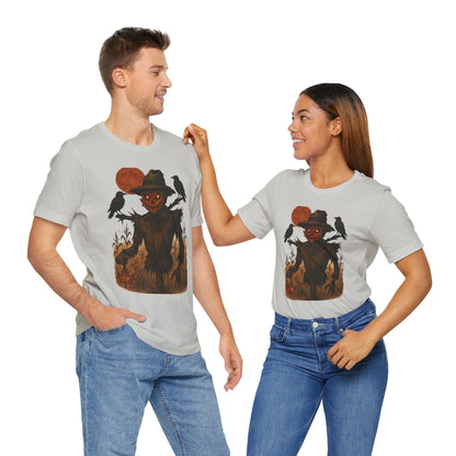 Spooky Scarecrow Graphic Tee | Unisex Halloween Shirt, Fall Fashion, Halloween Costume Tee, Scary Tee, Gift for Horror Lovers