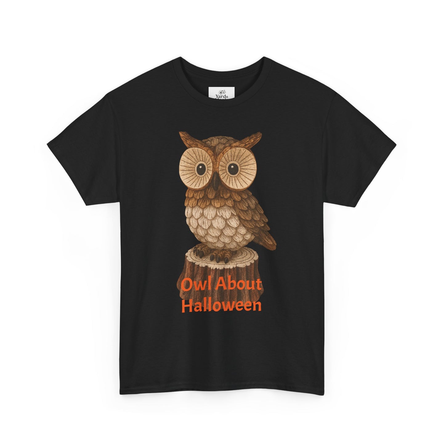Halloween Owl Tee, Perfect for Fall Celebrations, Unisex Cotton Shirt, Cute Gift for Owl Lovers, Halloween Party Apparel, Fun Autumn Wear