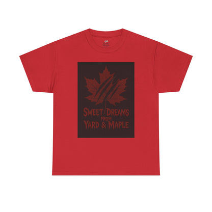 Cozy Graphic Tee with Maple Leaf Design, Casual Streetwear, Gift for Nature Lovers, Sweet Dreams Shirt, Unisex Cotton Top