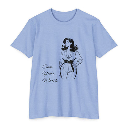 Empowering Quote T-Shirt | Own Your Worth Tee, Inspirational Fashion, Gift for Her, Motivational Apparel, Everyday Style