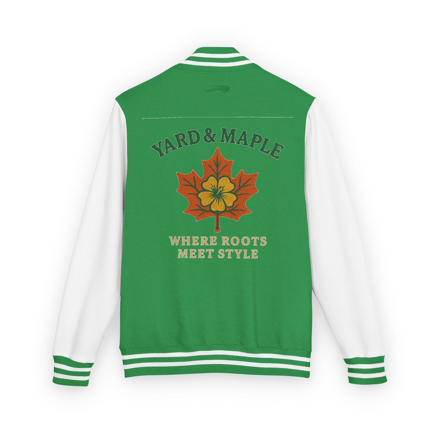 Unisex Heavyweight Letterman Jacket with Oak Leaf Design, Stylish Sports Jacket, Gift for College Students, Casual Attire, Fall [...]
