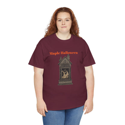Halloween Graphic Tee, Spooky Season Shirt, Maple Halloween T-Shirt, Unisex Cotton Tee, Fall Fashion Top, Holiday Gift