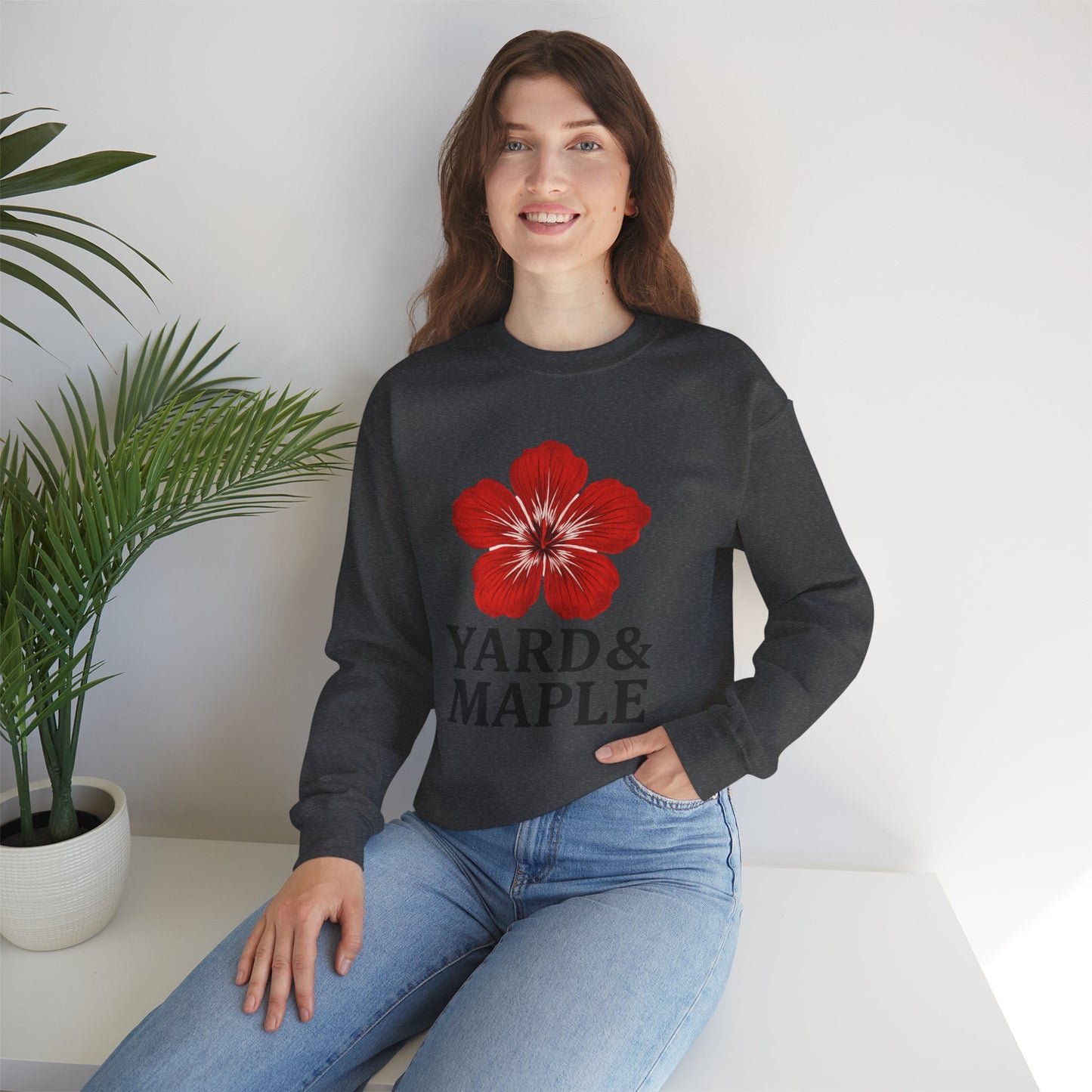 Yard & Maple Floral Crewneck Sweatshirt
