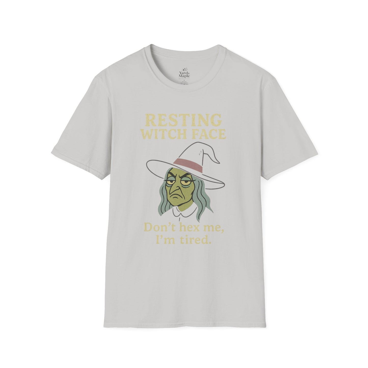 Resting Witch Face Unisex T-Shirt, Halloween Tee, Funny Witch Shirt, Gift for Her, Cute Casual Top, Spooky Season Apparel