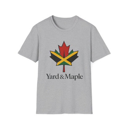 Yard & Maple Unisex Softstyle T-Shirt, Casual Summer Tee, Jamaican Theme Shirt, Cool Graphic Top, Gift for Nature Lovers