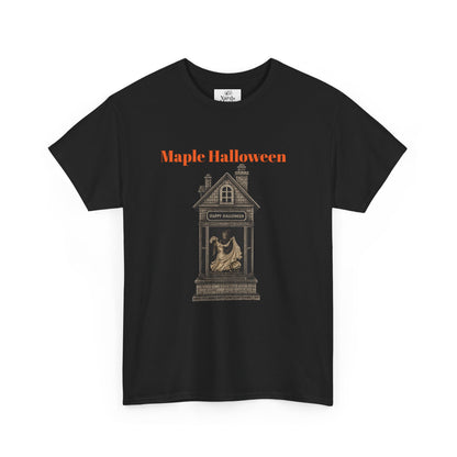 Halloween Graphic Tee, Spooky Season Shirt, Maple Halloween T-Shirt, Unisex Cotton Tee, Fall Fashion Top, Holiday Gift
